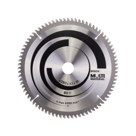 BOSCH Disc de tăiere universal 260 x 30 x 3,2 mm / 80T MultiMaterial HLTCG