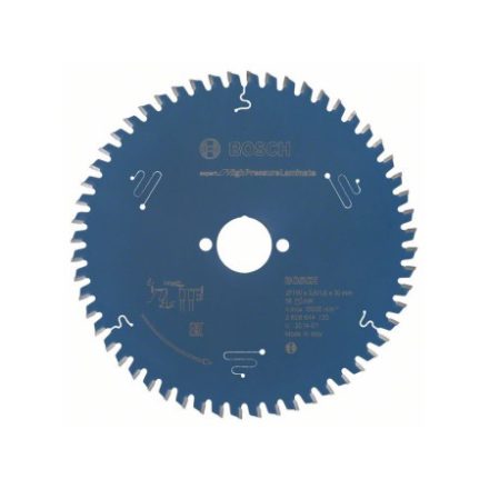 Pânză de ferăstrău BOSCH pentru plăci laminate 190 x 30 x 2,6 mm / 56T Expert pentru laminat de înaltă presiune