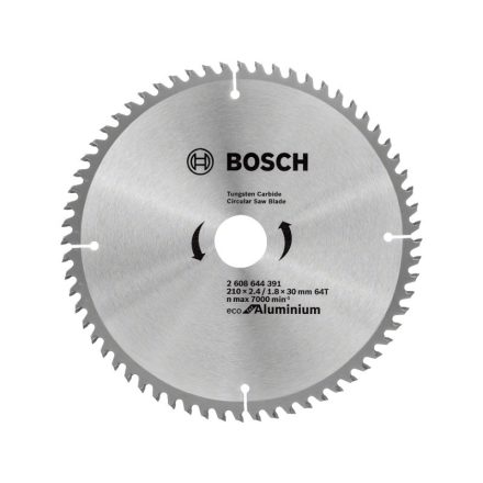 BOSCH Disc de tăiere pentru aluminiu 210 x 30 x 2,2 mm / 64T