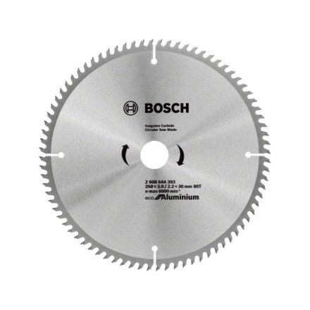BOSCH Disc de tăiere pentru aluminiu 250 x 30 x 3,0 mm / 80T