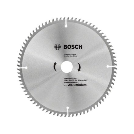 BOSCH Disc pentru ferastrău pentru aluminiu 254 x 30 x 3,0 mm / 80T