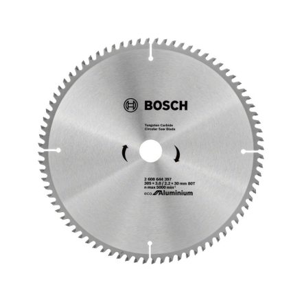 BOSCH Disc de ferăstrău pentru aluminiu 305 x 30 x 3,0 mm / 80T