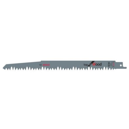 Pânză de ferăstrău BOSCH Sabre pentru lemn S 1531 L 240 mm / 5TPI Top pentru Lemn (2 buc)