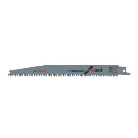 Pânză de ferăstrău BOSCH Sabre pentru lemn S 2345 X 200 mm / 6-10TPI Progressor pentru Lemn (2 buc)