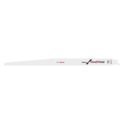 Pânză de ferăstrău alternativ BOSCH pentru lemn împânzit S 1411 DF 300 mm / 6TPI bimetal (2 buc)