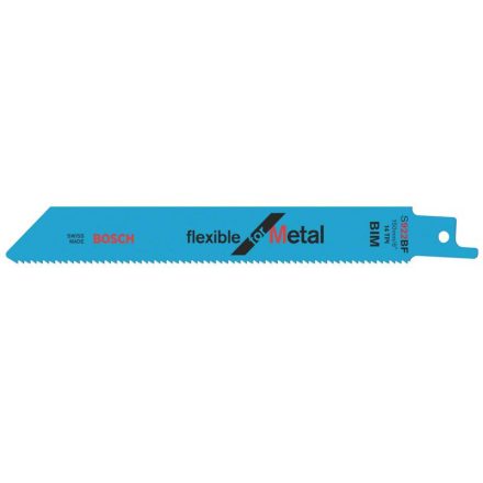Pânză de ferăstrău alternativ BOSCH pentru metal S 922 BF 150 mm / 14TPI bimetal Flexibil pentru metal (2 buc)