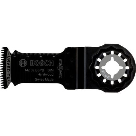 BOSCH Lamă de fierăstrău oscilant pentru lemn dur 50 x 32 mm AIZ 32 BSPB bi-metal Curved-Tec Starlock (25 buc)