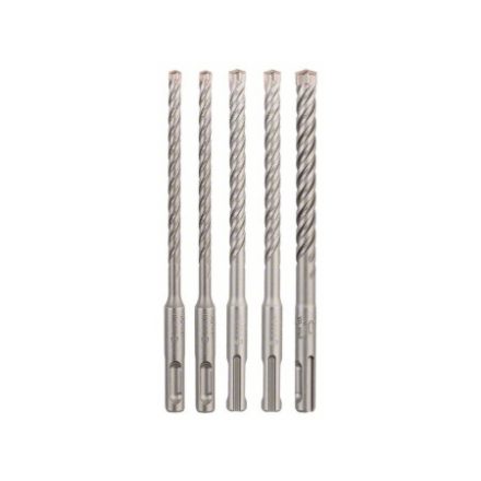 BOSCH 5X Set burghie pentru rocă 5 piese cu patru muchii SDS-Plus (6 / 6 / 8 / 8 / 10 x 160 mm)