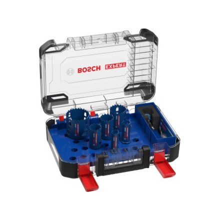 BOSCH EXPERT Set de gaurit circular 9 piese in carcasa Tough Material