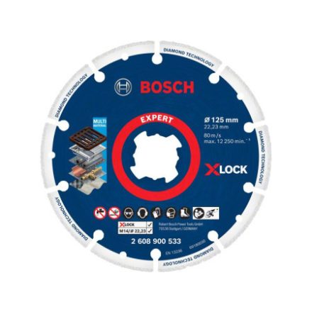 BOSCH EXPERT Disc de tăiere diamant 125 x 22,2 mm X-LOCK segmentat