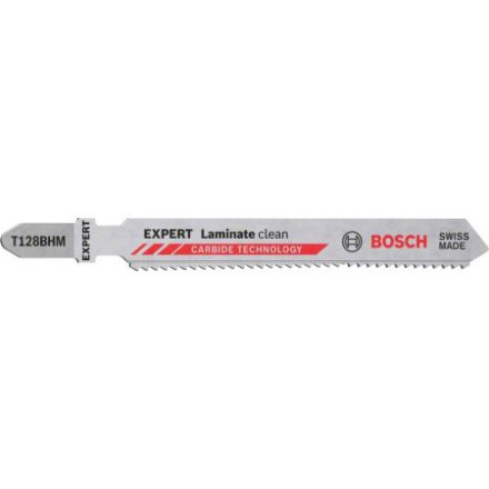 Pânză de ferăstrău pentru decoupage BOSCH EXPERT T 128 BHM pentru parchet laminat (3 buc)