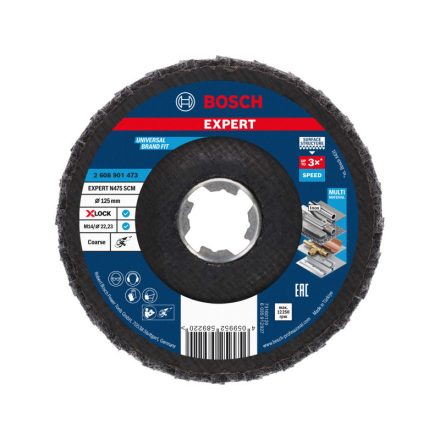 BOSCH EXPERT Disc abraziv lamelar grosier 125 x 22,2 N475 SCM X-LOCK