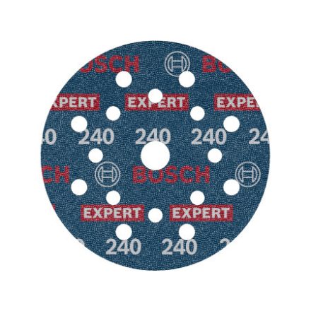BOSCH EXPERT O780 Disc abraziv cu închidere cu velcro 125 mm / P240 cu granulație ceramică (6 buc)