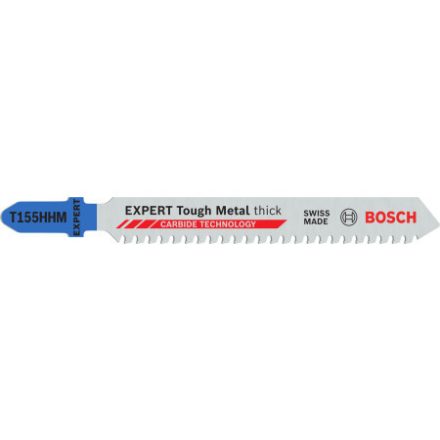 BOSCH EXPERT Pană pentru ferastrău de decupaj pentru plăci de oțel inoxidabil T155HHM 92 mm / 2,54TPI (3 buc)