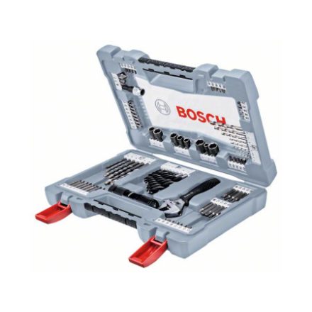 BOSCH Set tijă și burghie 91 piese