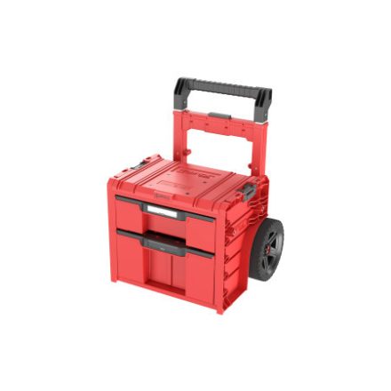 QBRICK SYSTEM PRO Cutie de unelte cu roți și sertare 2 Red Ultra HD