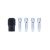 DREMEL Set de mufe (0,8 / 1,6 / 2,4 /3,2) + piuliță