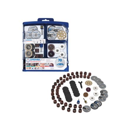 DREMEL Set de accesorii multifuncționale EZ SpeedClic 70 de piese