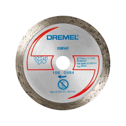 DREMEL DSM540 Disc de tăiere diamantat 77 x 11,1 mm
