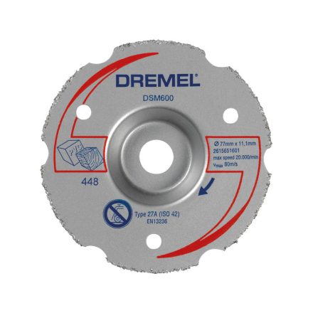 DREMEL DSM600 Disc de tăiere cu granule de carbură 77 x 11,1 mm
