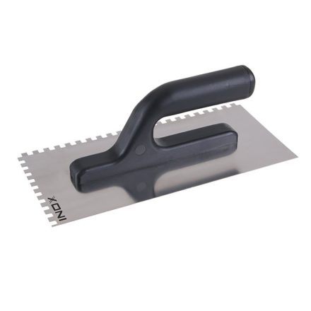 Mistrie zimțată 125 x 270 mm inox cu mâner din plastic 6 x 6 mm