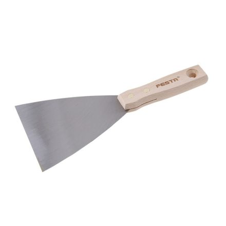 FESTA Chit din oțel 120 mm mâner din lemn
