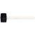 VOREL Ciocan cauciuc 230 g maner lemn 45 mm