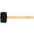 VOREL Ciocan cauciuc 450 g maner lemn 55 mm