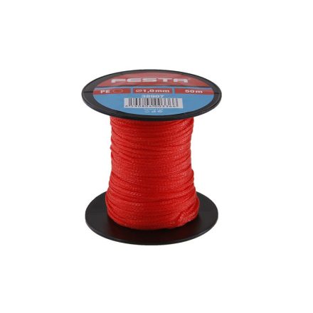Snur zidar FESTA 50 fm x 1,0 mm roșu