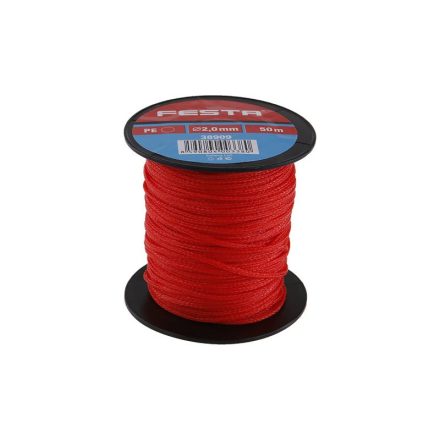 Snur zidar FESTA 50 fm x 2,0 mm roșu