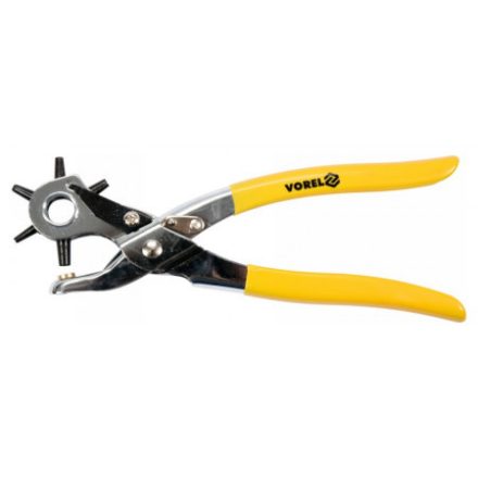 VOREL Clești piercing piele revolver 220 mm 2,5-5 mm