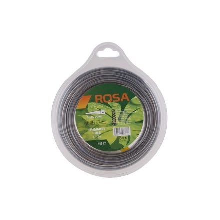 ROSA Mașină de tuns gazon damil 3 mm x 15 m pătrat armat