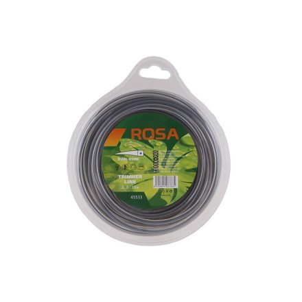 ROSA Mașină de tuns gazon damil 3,15 mm x 15 m pătrat armat