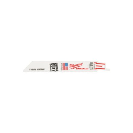 MILWAUKEE Lama de fierăstrău sabie 150 mm / 18TPI bimetal (metal) (5 buc)