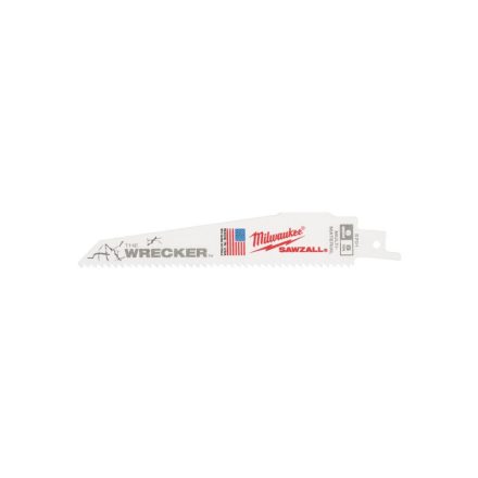 Lamă de fierăstrău cu coadă MILWAUKEE, 150 mm / 7/11TPI, bimetalic Co (pentru metal, lemn) (5 buc) (48005701)