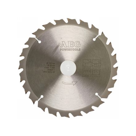 Pânză de ferăstrău AEG pentru lemn 190 x 30 x 2,2 mm / 24T