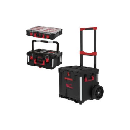 MILWAUKEE Set cu 3 piese pe role, cu sertare PACKOUT™
