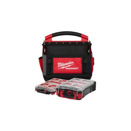 MILWAUKEE Set de sacoșă și organizator 3 piese PACKOUT™