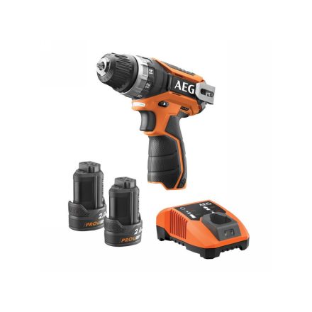 Mașină de găurit cu acumulator AEG BS 12C2 Li 202C (nr. comp., 2 buc.) (2 x 2,0 Ah baterie + încărcător + carcasă)