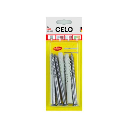 CELO Diblu din plastic pentru material tubular HBR 10 x 100 + șurub 7,0 x 105 (5 buc)