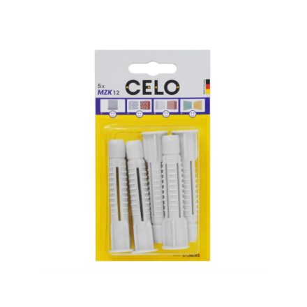 Diblu universal din plastic CELO cu guler MZK 12 (5 buc)