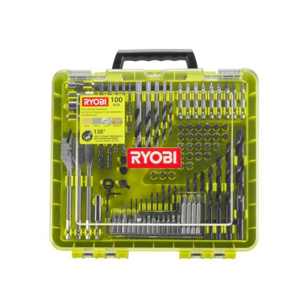 RYOBI Set tijă și burghie 100 buc RAKDD100