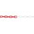 Lant plastic rosu-alb 6 mm x 25 m