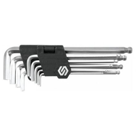 VOREL Set chei hexagonale cu cap sferic 9 piese 2,5-10 mm
