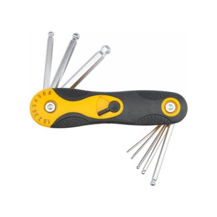 VOREL Set chei hexagonale cu cap sferic 1,5-8 mm