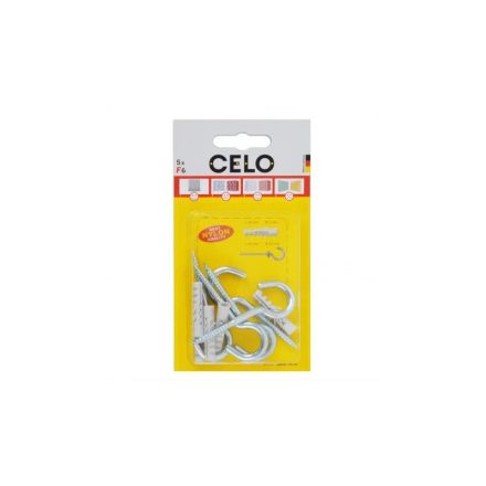 Diblu cu aripă CELO NF 6 + șurub cu cârlig rotund 4,2 x 65 (5 buc)