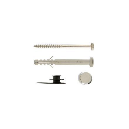 Diblu de nailon CELO FX O 8, (2 buc) șurub filetat dublu M5 x 70, (2 buc) șaibă de protecție din nailon, (2