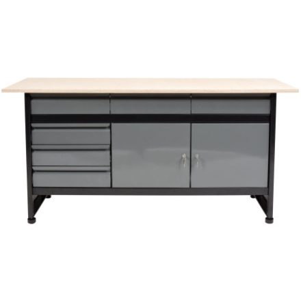 Masa de lucru dulap VOREL cu 4 sertare si 2 usi 1700 x 600 x 840 mm