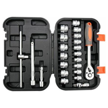 STHOR Set chei tubulare 22 piese 3/8" 6-22 mm