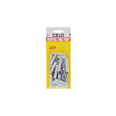 Diblu cu aripă CELO NF 8 + 5 x 50 șuruburi pentru lemn (20 buc)